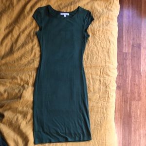 Green bodycon dress
